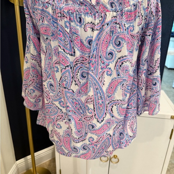 Southern Tide Paisley Off-Shoulder Women's Top size xs - Picture 2 of 7
